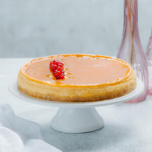 Cukormentes passion-mangó sajttorta