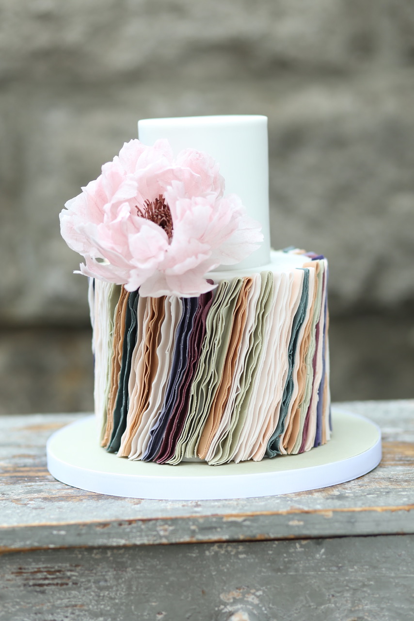 virágos szülinapi torta