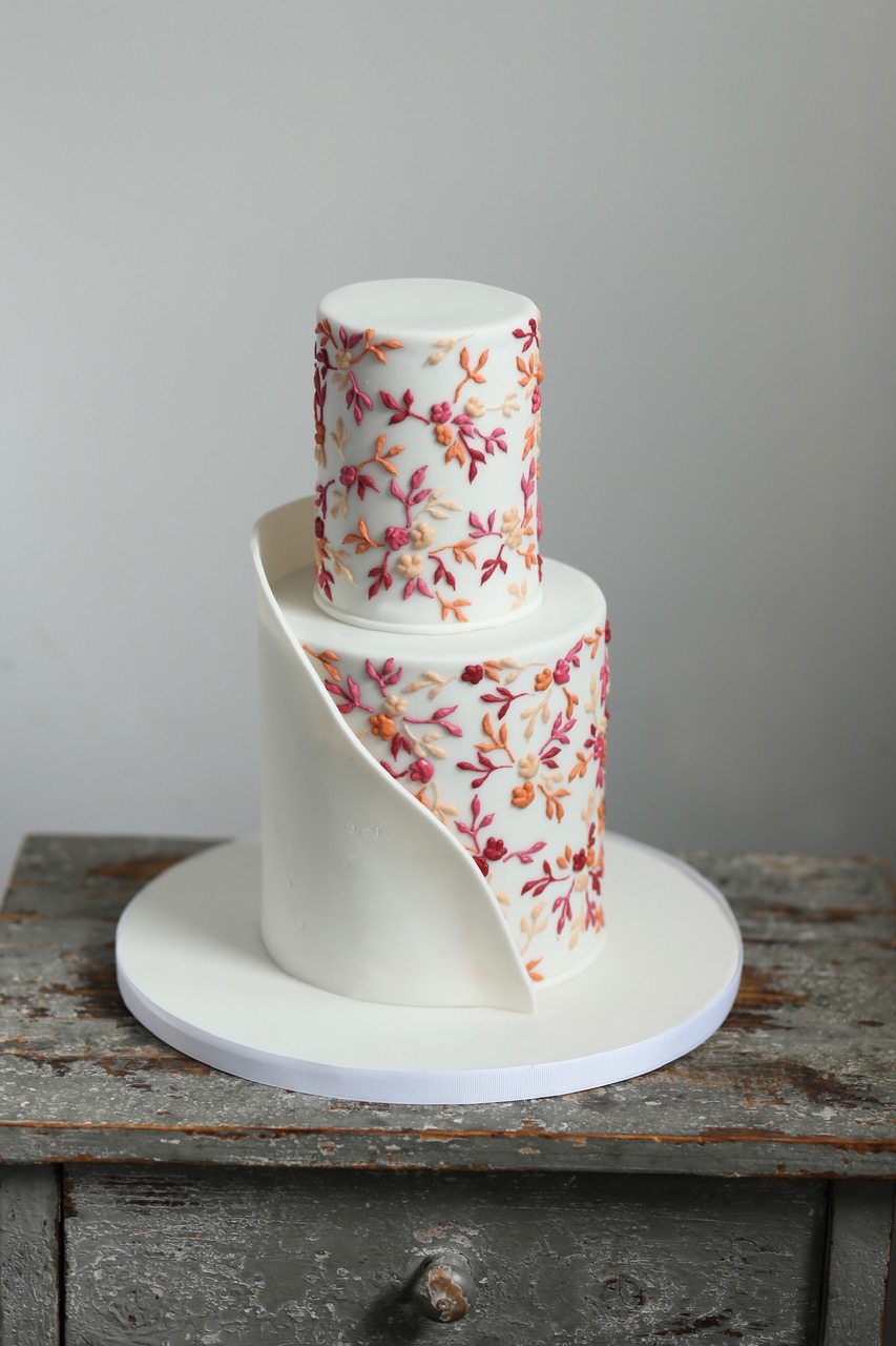 kétszintes esküvői torta