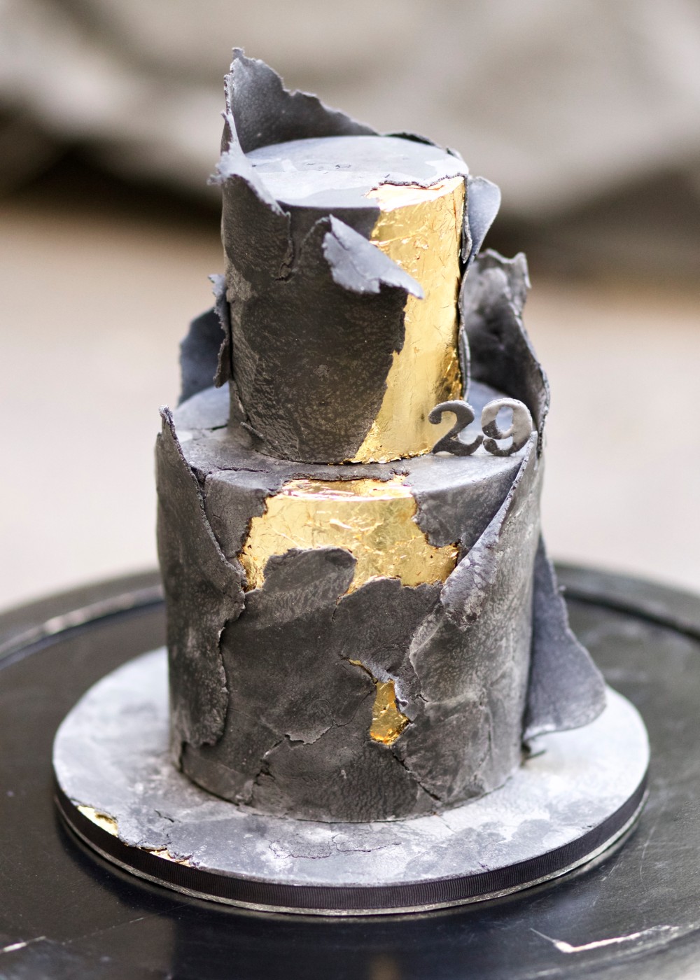 fekete márvány szülinapi torta fekete design szülinapi torta